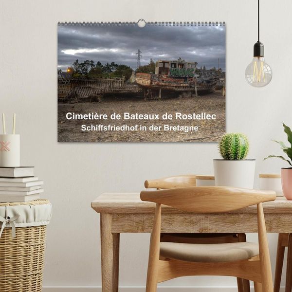 Produktbild: Cimeti&egrave;re de Bateaux de Rostellec (Wandkalender 2027 DIN A3 quer), CALVENDO Monatskalender
