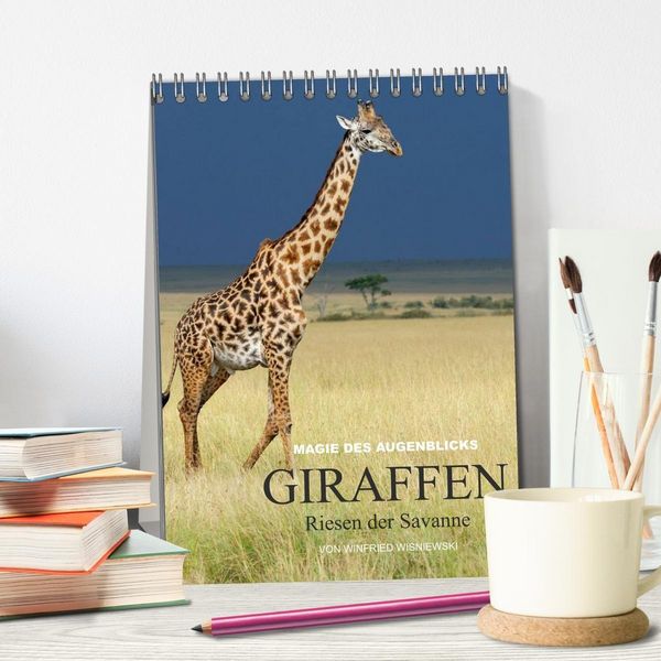 Produktbild: Magie des Augenblicks - Giraffen - Riesen der Savanne (Tischkalender 2027 DIN A5 hoch), CALVENDO Monatskalender