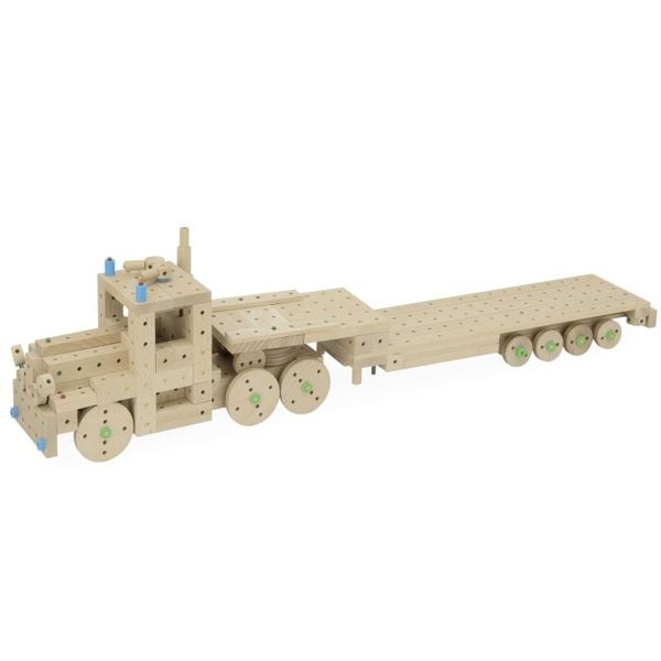 Produktbild: MATADOR 11717 - Explorer E717, Baukasten, Holz, 717 Teile, Konstruktionsbaukasten, ab 5 Jahren, Spielend lernen!