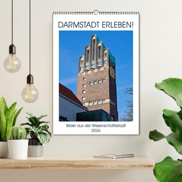 Produktbild: Darmstadt erleben! (Wandkalender 2026 DIN A2 hoch), CALVENDO Monatskalender