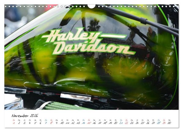 Produktbild: Harley Davidson - Details einer Legende (Wandkalender 2026 DIN A3 quer), CALVENDO Monatskalender