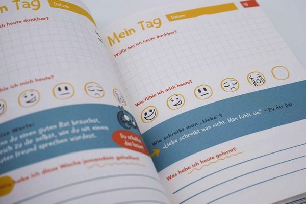 Produktbild: Das 6-Minuten-Tagebuch f&uuml;r Kinder (petrol) (Buch)