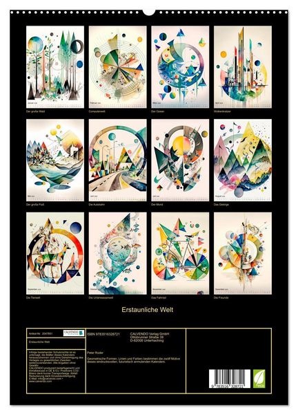 Produktbild: Erstaunliche Welt (hochwertiger Premium Wandkalender 2026 DIN A2 hoch), Kunstdruck in Hochglanz