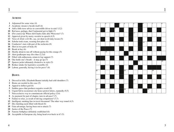 Produktbild: The Times Big Book of Cryptic Crosswords Book 1