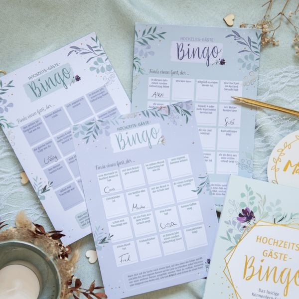 Produktbild: Hochzeits-G&auml;ste-Bingo