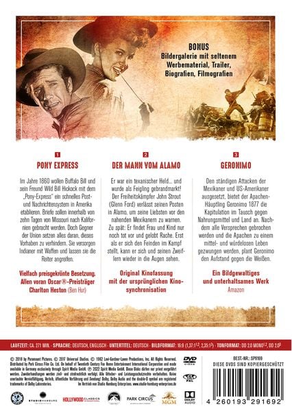 Produktbild: Die Besten Western Klassiker [3 DVDs}
