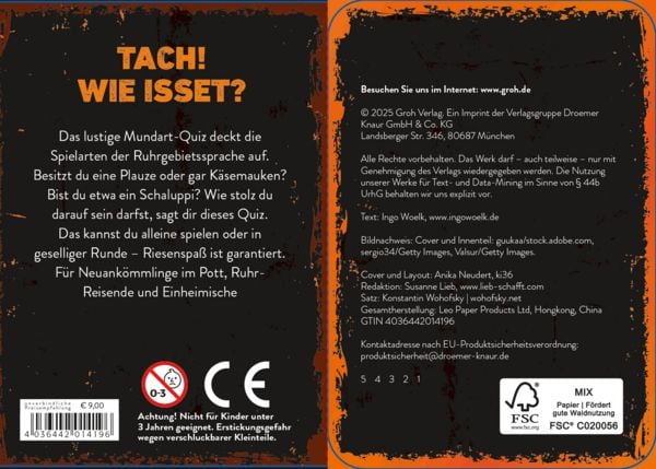 Produktbild: H&ouml;mma! Das Ruhrpott-Dialekt-Quiz