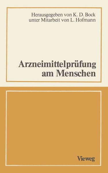 Produktbild: Arzneimittelpr&uuml;fung am Menschen