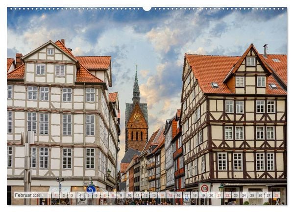 Produktbild: Hannover Stadtansichten (hochwertiger Premium Wandkalender 2026 DIN A2 quer), Kunstdruck in Hochglanz
