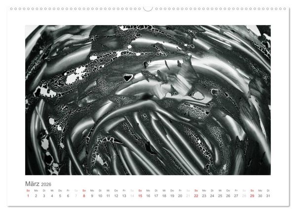 Produktbild: einfach schwarz-wei&szlig; (Wandkalender 2026 DIN A2 quer), CALVENDO Monatskalender