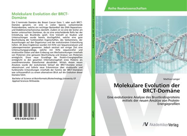 Molekulare Evolution der BRCT-Domäne, Taschenbuch von Mathias Langer, AV Akademikerverlag, 9783639627817