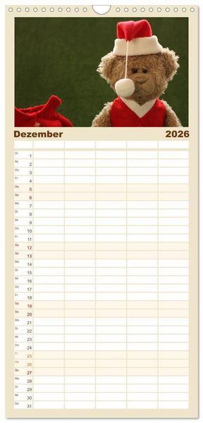 Produktbild: Familienplaner 2026 - Herr Nopf ist da! mit 5 Spalten (Wandkalender, 21 x 45 cm) CALVENDO