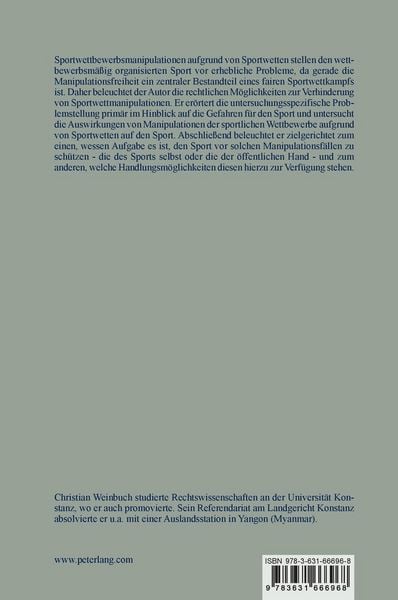 Produktbild: Verhinderung von Sportwettmanipulationen und Autonomie des Sports