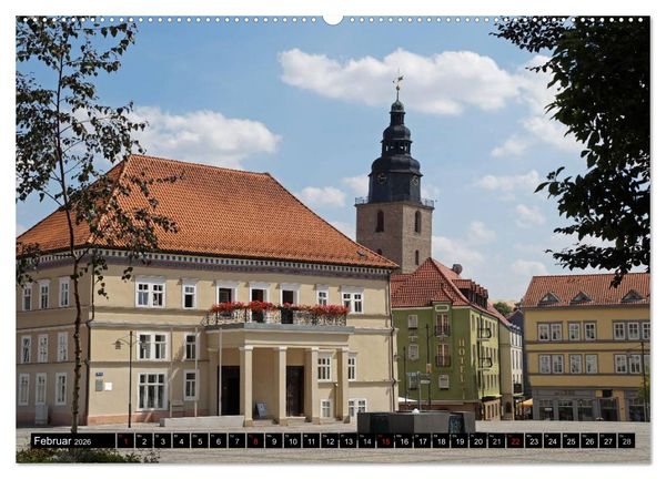 Produktbild: Musik- und Bergstadt Sondershausen/Th&uuml;ringen (hochwertiger Premium Wandkalender 2026 DIN A2 quer), Kunstdruck in Hochglanz