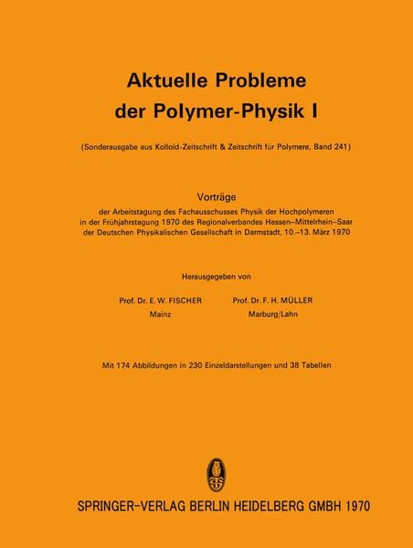 Produktbild: Aktuelle Probleme der Polymer-Physik I