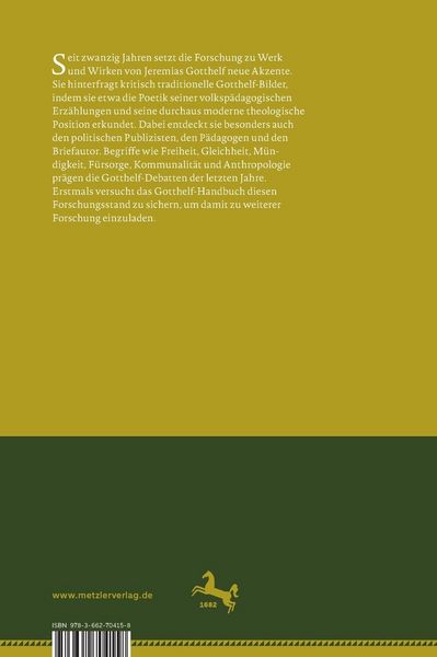Produktbild: Gotthelf-Handbuch