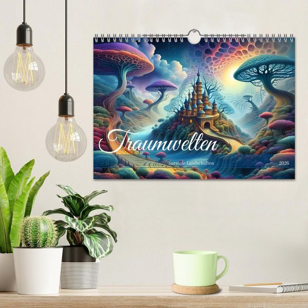 Produktbild: Traumwelten Surreale Landschaften (Wandkalender 2026 DIN A4 quer), CALVENDO Monatskalender