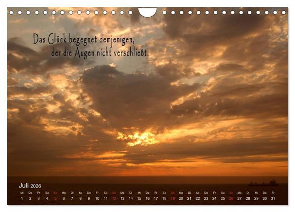 Produktbild: wundersch&ouml;ne Lichtmomente (Wandkalender 2026 DIN A4 quer), CALVENDO Monatskalender
