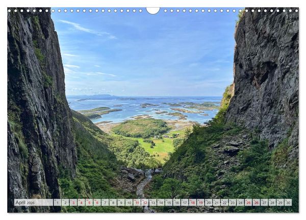 Produktbild: Wandern in Norwegen - Einklang von Gebirge und Meer (Wandkalender 2026 DIN A3 quer), CALVENDO Monatskalender
