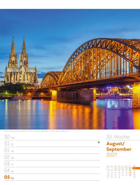 Produktbild: Malerisches Deutschland Wochenplaner Kalender 2027