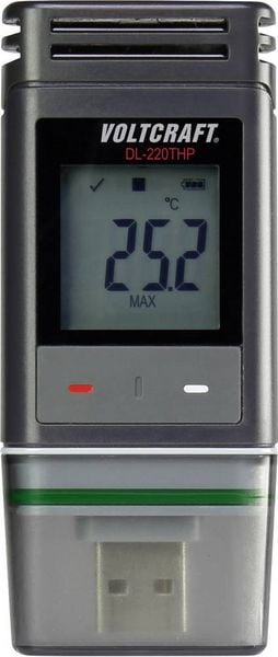 Produktbild: VOLTCRAFT DL-220 THP DL-220THP Temperatur-Datenlogger, Luftfeuchte-Datenlogger, Luftdruck-Datenlogger Messgr&ouml;&szlig;e Temperatur, Luftfeuchtigkeit, Luftd