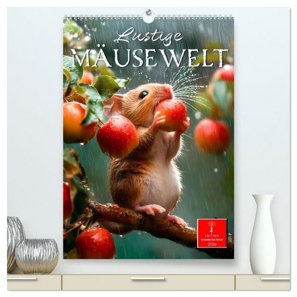 Produktbild: Lustige M&auml;usewelt (hochwertiger Premium Wandkalender 2026 DIN A2 hoch), Kunstdruck in Hochglanz
