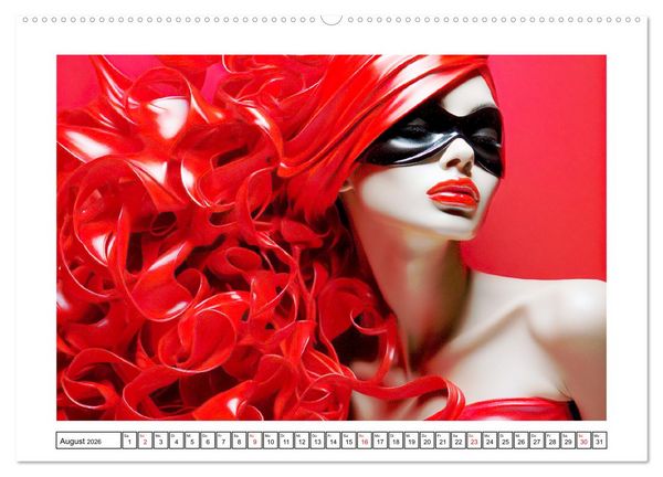 Produktbild: Femme Fatale. Portraits. Starke und sch&ouml;ne Frauen (hochwertiger Premium Wandkalender 2026 DIN A2 quer), Kunstdruck in Hochglanz
