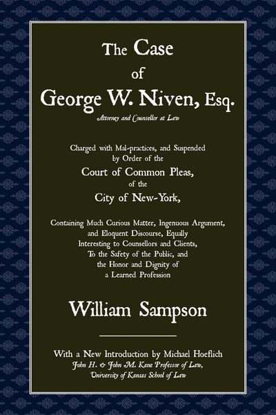 Produktbild: The Case of George W. Niven, Esq.