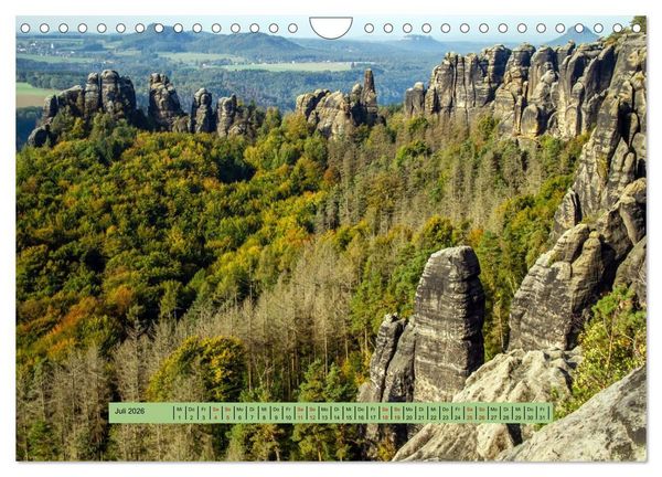 Produktbild: S&auml;chsische Schweiz - Erlebnisse eines Herbsturlaubs (Wandkalender 2026 DIN A4 quer), CALVENDO Monatskalender