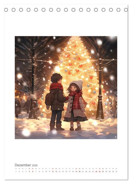 Produktbild: Manga Style Kinder (Tischkalender 2026 DIN A5 hoch), CALVENDO Monatskalender