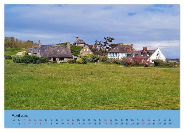 Produktbild: Chausey Inseln Magischer Insel - Archipel Frankreich (hochwertiger Premium Wandkalender 2026 DIN A2 quer), Kunstdruck in Hochglanz