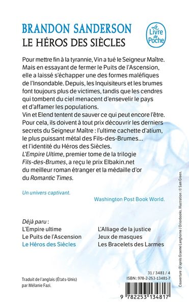 Produktbild: Fils des Brumes T.3 ; le Heros des Siecles