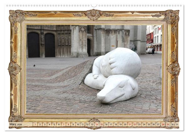 Produktbild: Hunde sind Kunst (hochwertiger Premium Wandkalender 2026 DIN A2 quer), Kunstdruck in Hochglanz