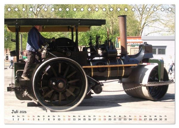 Produktbild: Dampffahrzeuge (Tischkalender 2026 DIN A5 quer), CALVENDO Monatskalender