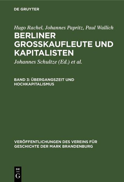 Produktbild: &Uuml;bergangszeit und Hochkapitalismus
