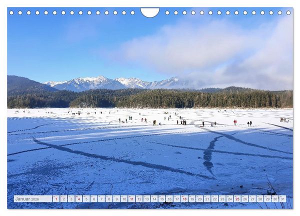 Produktbild: Mein Eibsee - Die Perle unterhalb der Zugspitze im Jahresverlauf (Wandkalender 2026 DIN A4 quer), CALVENDO Monatskalender