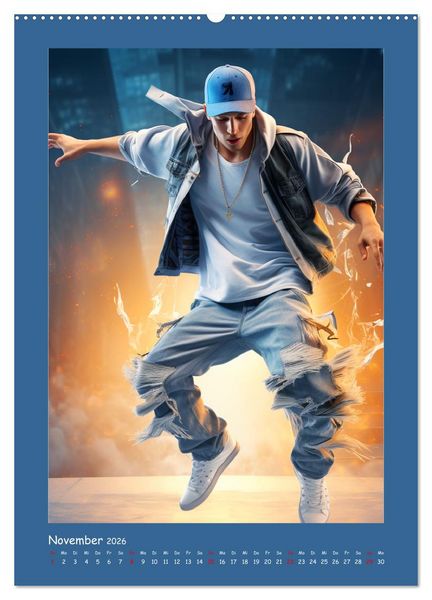 Produktbild: Urban Dancer. Streetstyle-Szene-Illustrationen (hochwertiger Premium Wandkalender 2026 DIN A2 hoch), Kunstdruck in Hochglanz