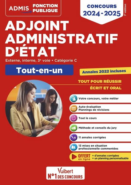 Produktbild: Concours adjoint administratif etat