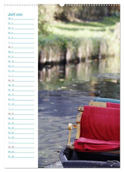 Produktbild: Wunderbarer Spreewald (Wandkalender 2026 DIN A2 hoch), CALVENDO Monatskalender