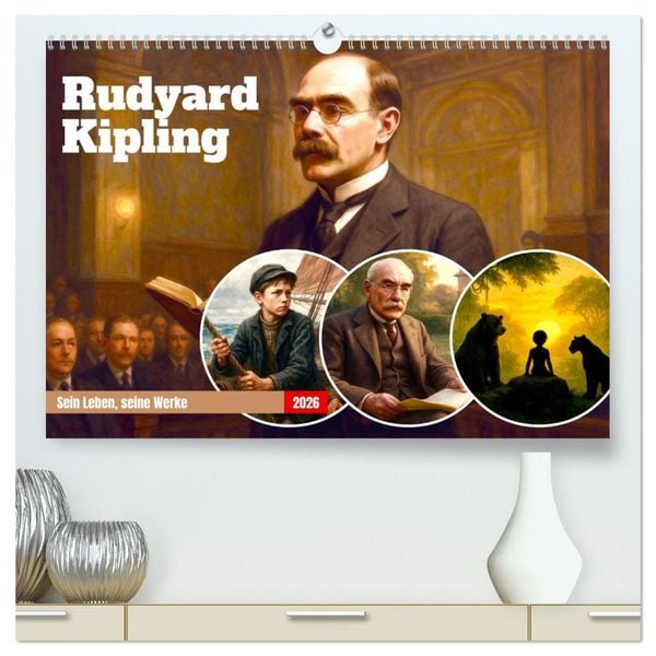 Produktbild: Rudyard Kipling (hochwertiger Premium Wandkalender 2026 DIN A2 quer), Kunstdruck in Hochglanz