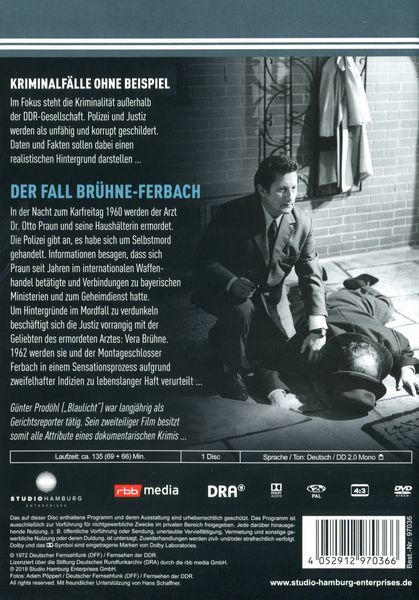 Produktbild: Kriminalf&auml;lle ohne Beispiel - Der Fall Br&uuml;hne-Ferbach (DDR TV-Archiv)