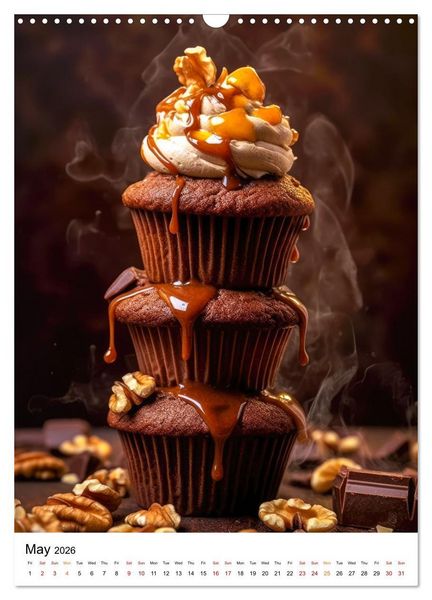 Produktbild: Yummy Cupcakes (Wall Calendar 2026 DIN A3 portrait), CALVENDO 12 Month Wall Calendar