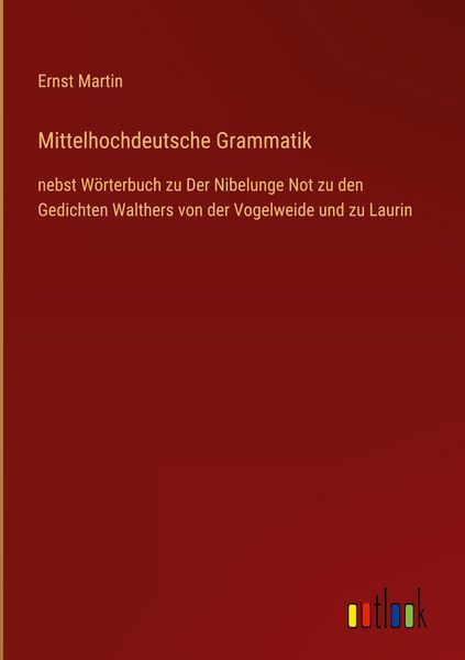 Produktbild: Mittelhochdeutsche Grammatik