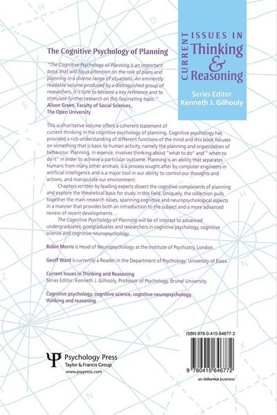 Produktbild: The Cognitive Psychology of Planning