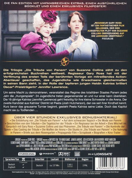 Produktbild: Die Tribute von Panem - The Hunger Games - Fan Edition [2 DVDs]