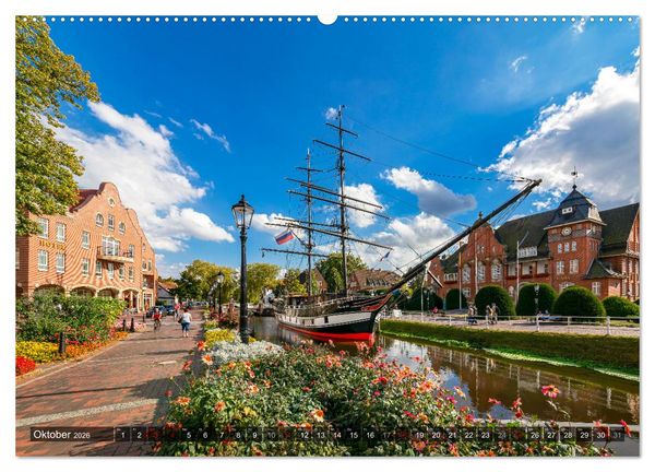 Produktbild: Papenburg - Venedig des Nordens (hochwertiger Premium Wandkalender 2026 DIN A2 quer), Kunstdruck in Hochglanz