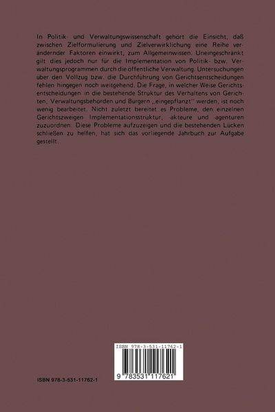 Produktbild: Implementation von Gerichtsentscheidungen