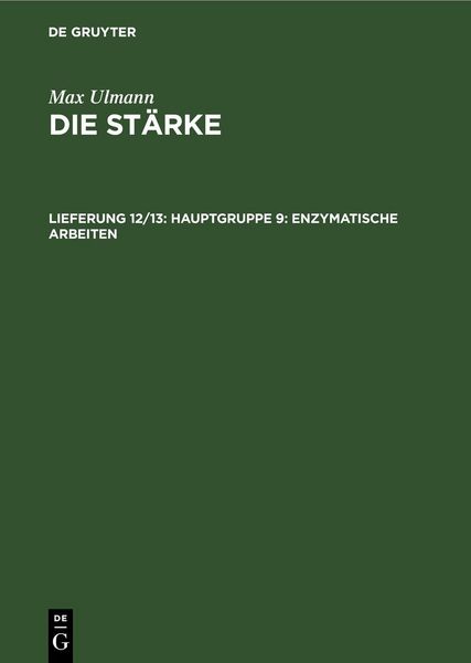 Produktbild: Hauptgruppe 9: Enzymatische Arbeiten
