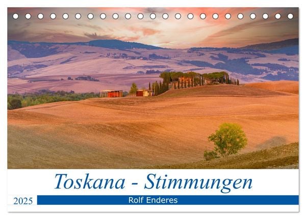 Toskana - Stimmungen (Tischkalender 2025 DIN A5 quer), CALVENDO Monatskalender