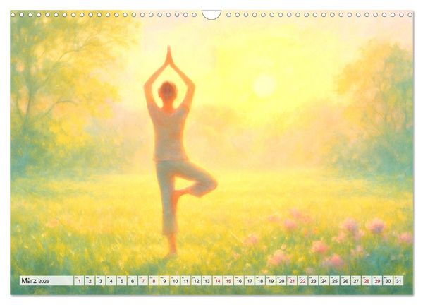 Produktbild: Ruhe finden - Der Anti-Stress-Kalender - Ein Jahr voller W&auml;rme und Achtsamkeit (Wandkalender 2026 DIN A3 quer), CALVENDO Monatskalender